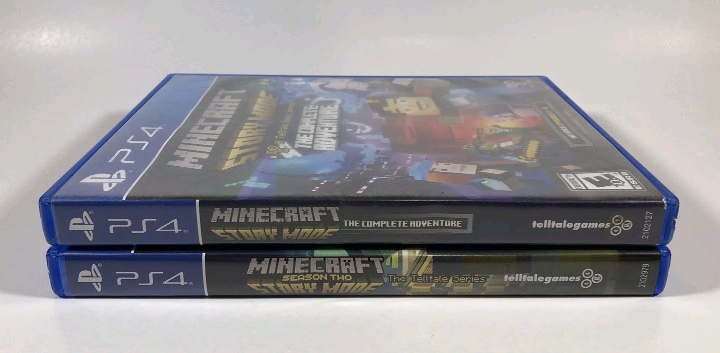 Minecraft Story Mode The Complete Adventure AND Season Two (PlayStation 4 / PS4)