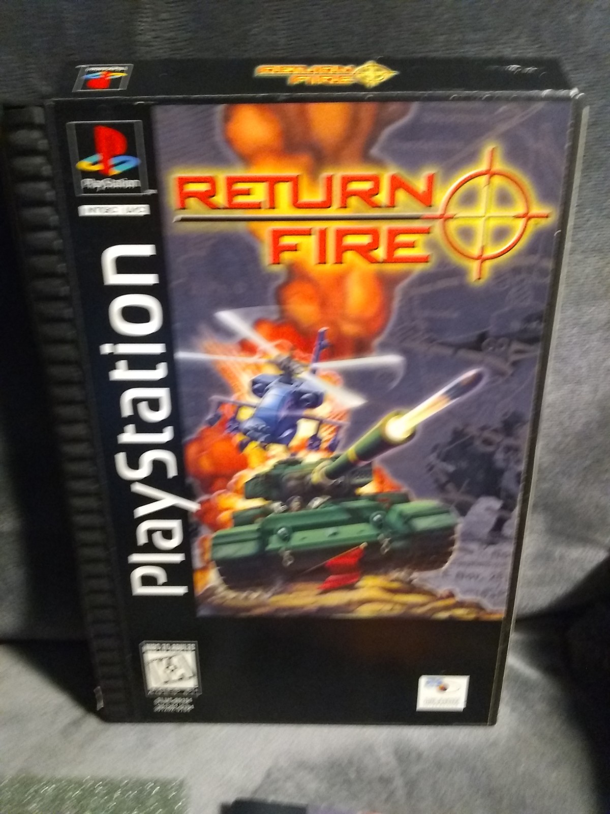 Return Fire PS1 Long Box Game Sony PlayStation 1 w/Manual Adult Collector Works