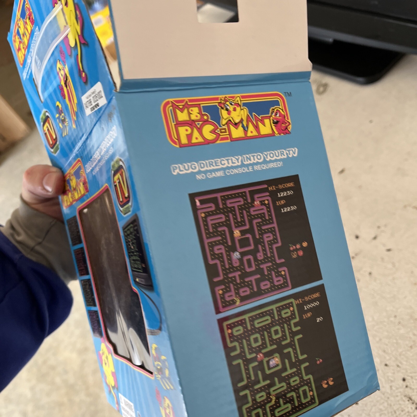 2-MS. PAC MAN PLUG & PLAY CLASSIC ARCADE GAME BY MSI Tested