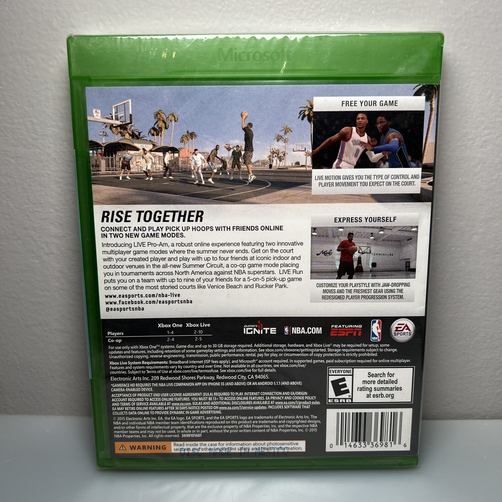NBA LIVE 16 2016 – Microsoft Xbox One *BRAND NEW – SEALED* CIB Complete