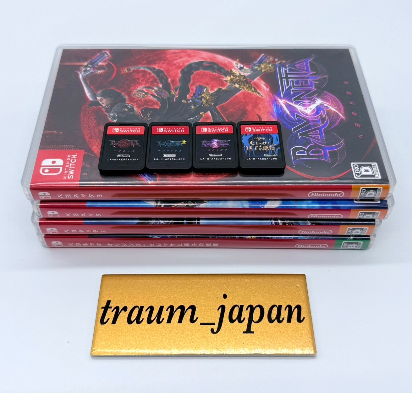 Bayonetta 1 & 2 & 3 & Origins Cereza and the Lost Demon set Nintendo Switch