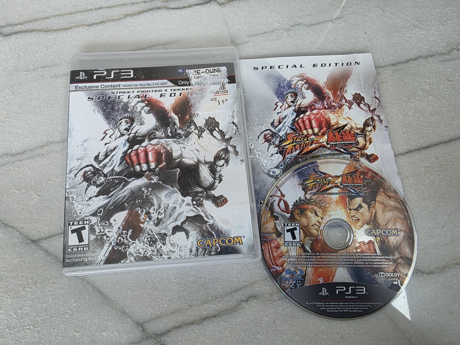 Street Fighter X Tekken: Special Edition (PlayStation 3, 2012) CIB Tested