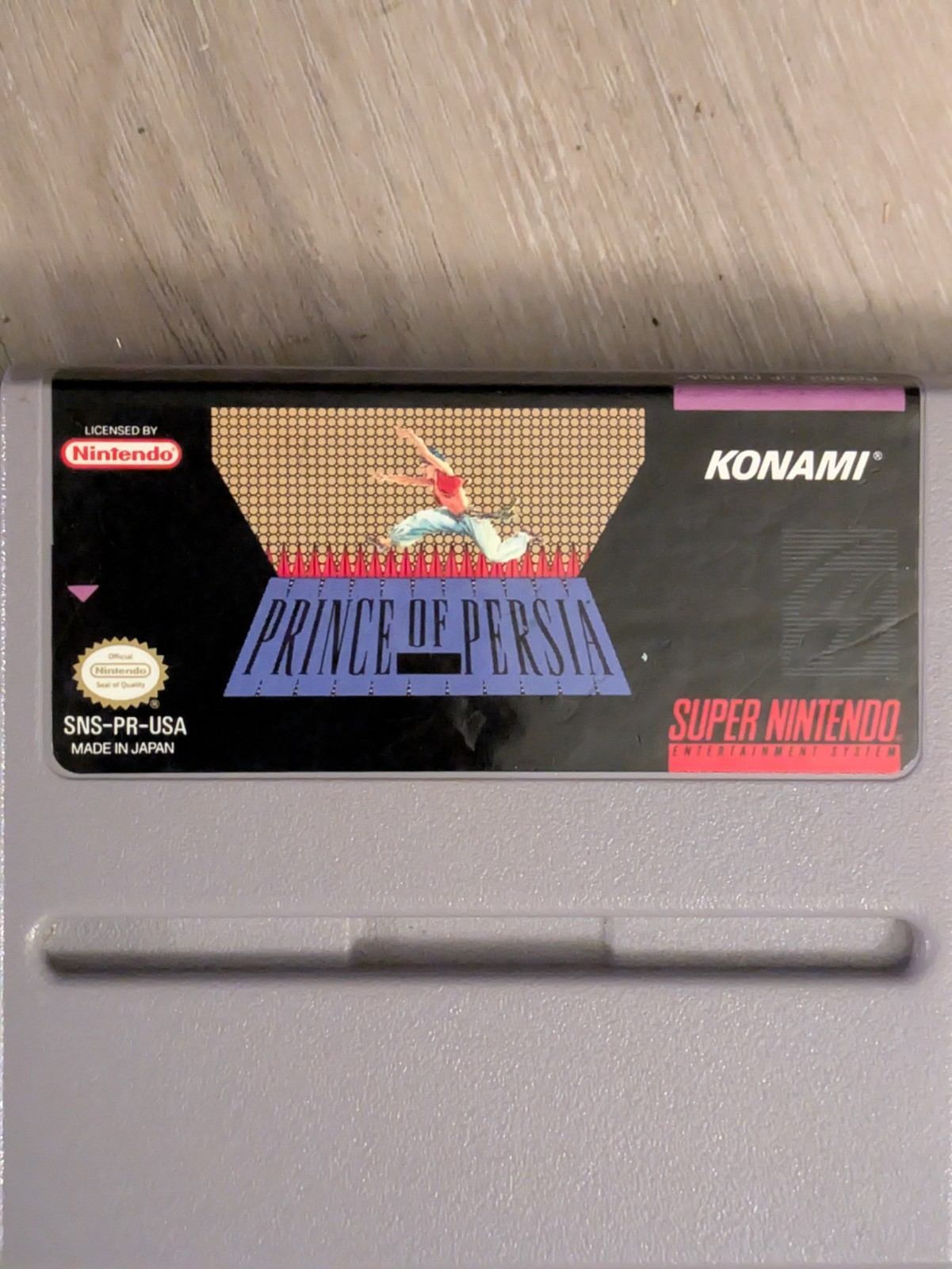 Prince of Persia Super Nintendo Entertainment System 1991 SNES Authentic Tested
