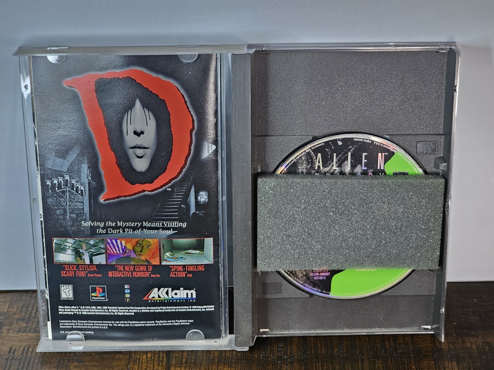 Alien Trilogy Sony PlayStation 1 Long Box, Complete In Box