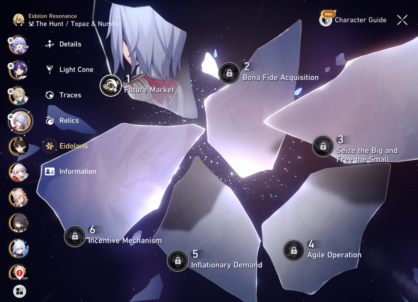 HSR NA E6 AVENTURINE + LC, 134 PULLS, MAX LEVEL ACCOUNT + E1 TOPAZ, AND MORE
