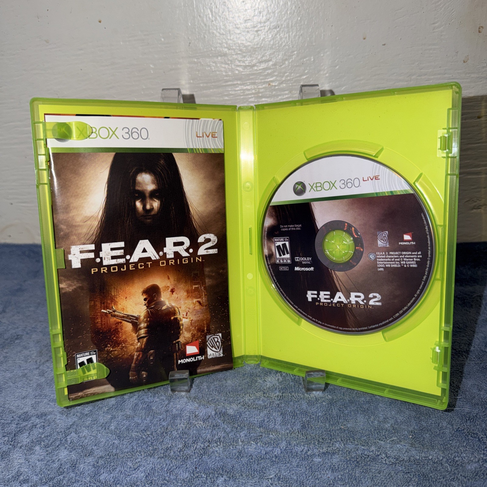 F.E.A.R. 2: Project Origin Xbox 360 (NTSC) Version CIB US Seller Nice!!
