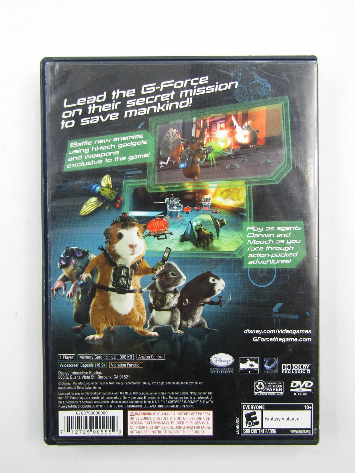 Disney G-Force PS2 Video Game Playstation 2 Disney CIB Complete 2009