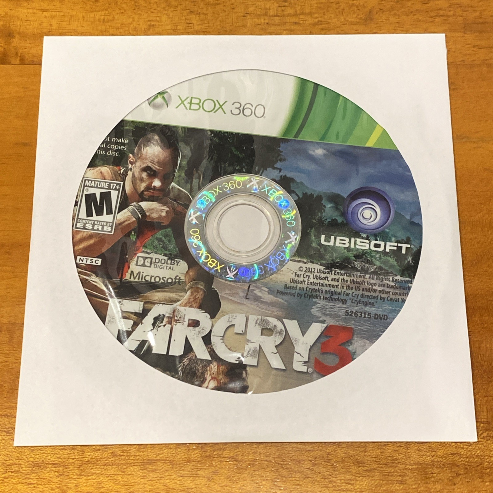 Far Cry 3 (Microsoft Xbox 360, 2012) Disc Only, Tested, Working