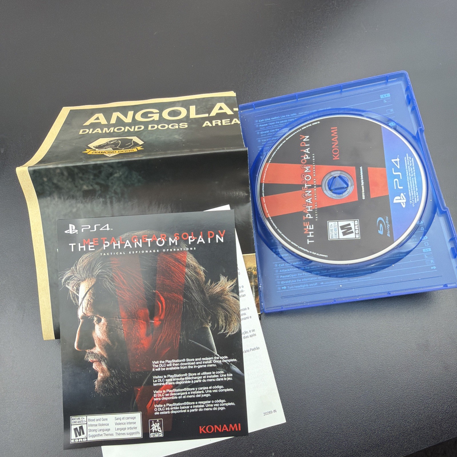 Metal Gear Solid V: The Phantom Pain – PlayStation 4 – CIB map included!