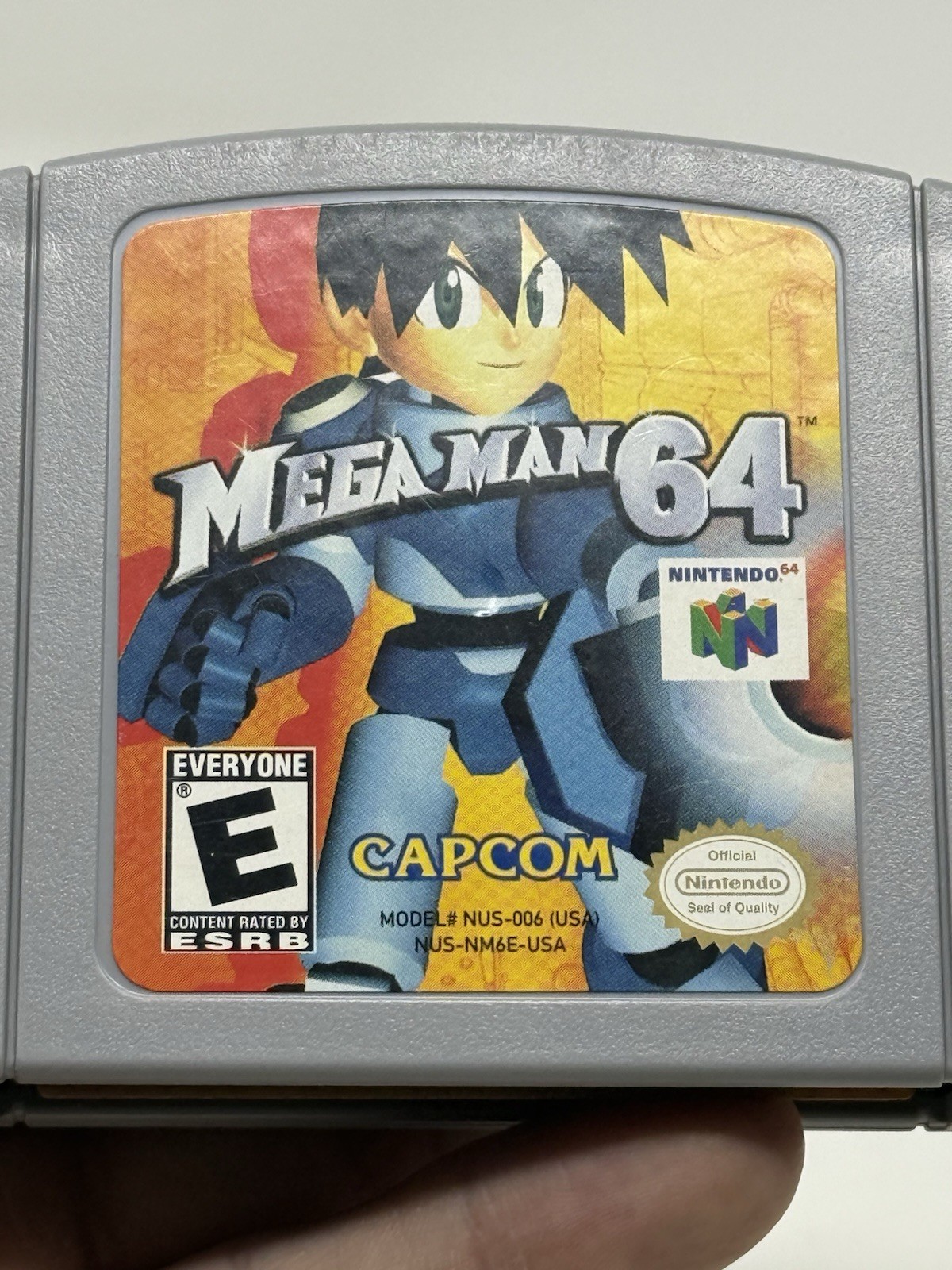 Mega Man 64 Nintendo 64 N64 Authentic Game Cartridge Cleaned Tested Retro Kids