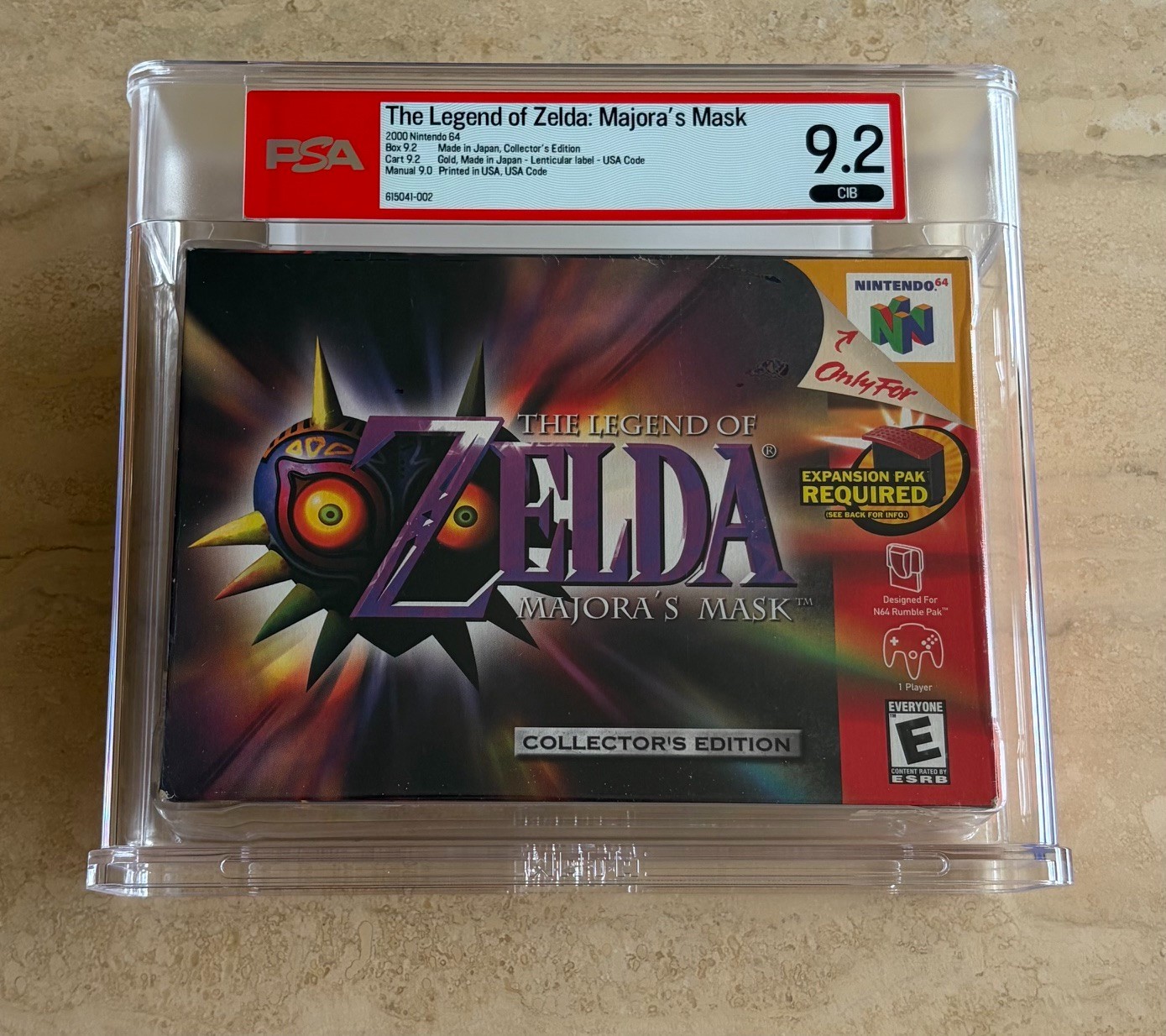 PSA 9.2 CIB The Legend of Zelda: Majora’s Mask Collector’s Edition (N64) Pop 13