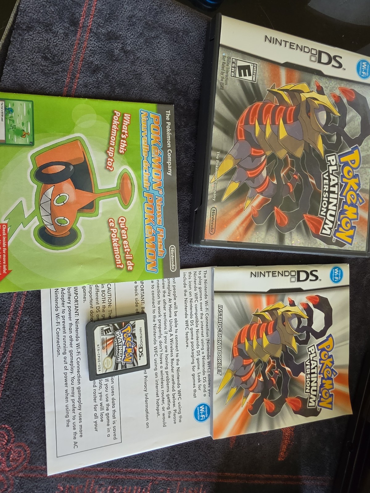 Pokémon Platinum Version Complete In Box CIB AUTHENTIC With INSERTS.