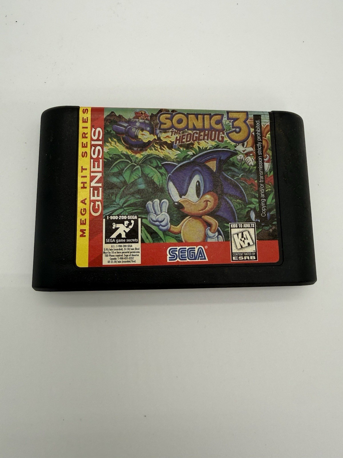 Sonic the Hedgehog 3 (Sega Genesis, 1994) Cartridge Only Tested Working