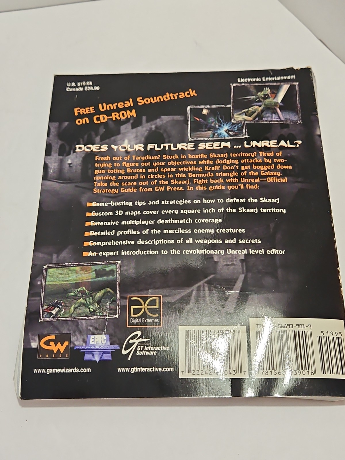Unreal PC Mac Big Box Game Complete With Strategy Guide Book