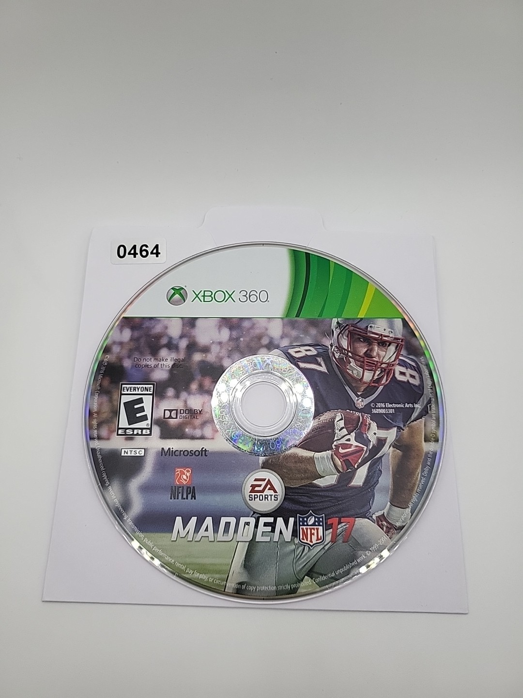 Madden NFL 17 (Microsoft Xbox 360, 2016) Disc Only NO Usps TRACKING