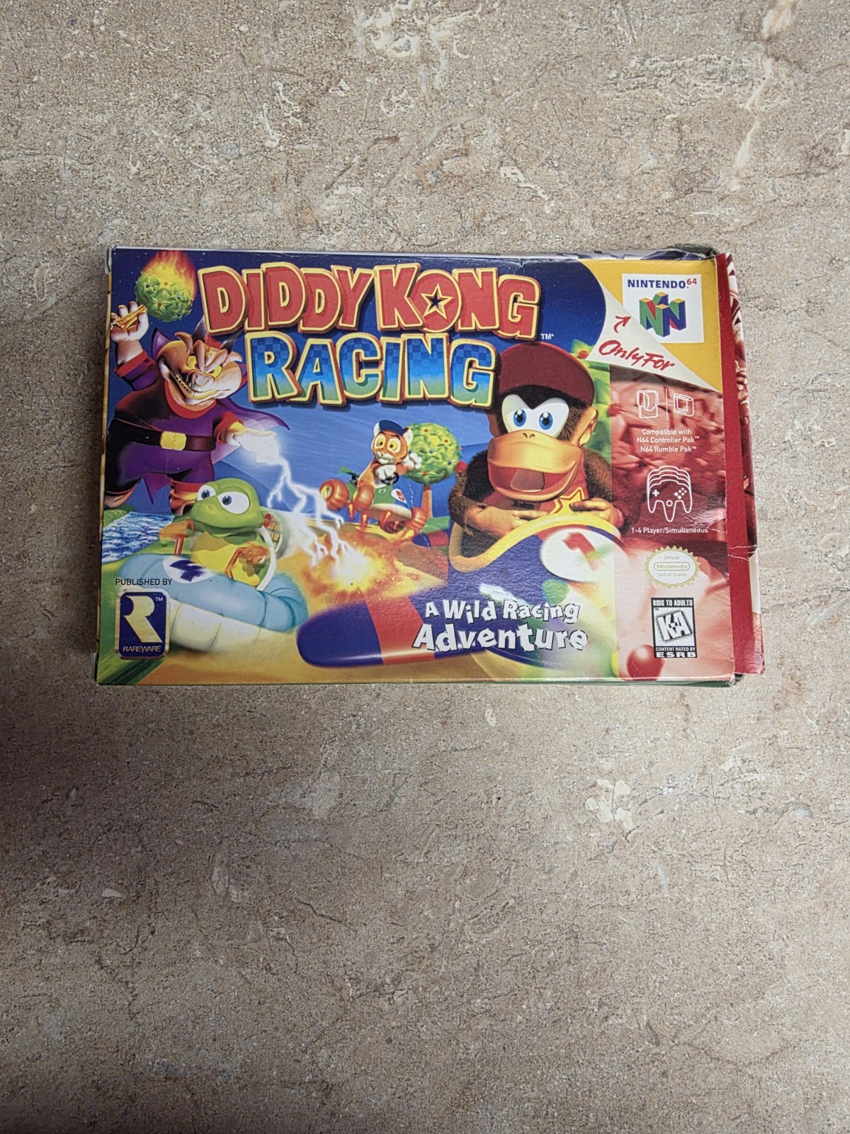 Diddy Kong Racing Nintendo 64 N64 Box No Manual Tested Working
