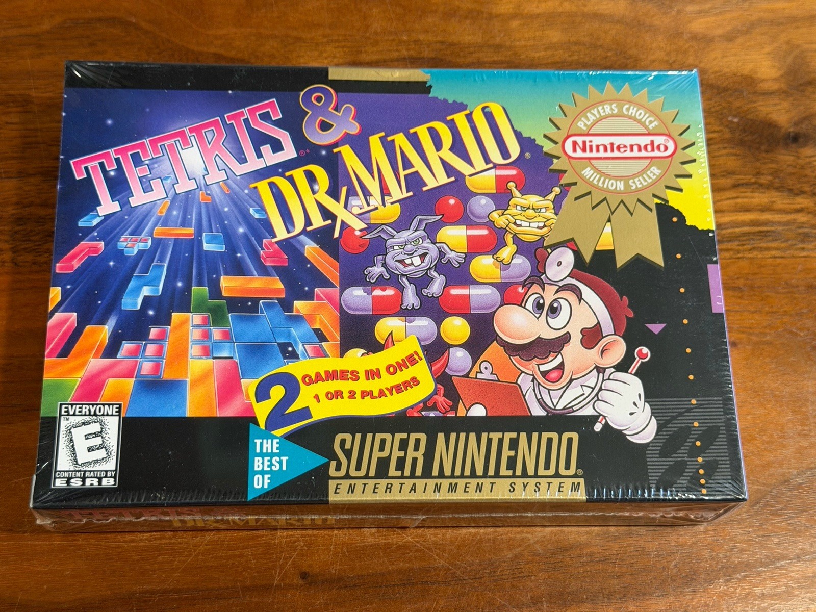Tetris & Dr. Mario – Super Nintendo SNES – New In Box NIB CIB – Sealed Brand New