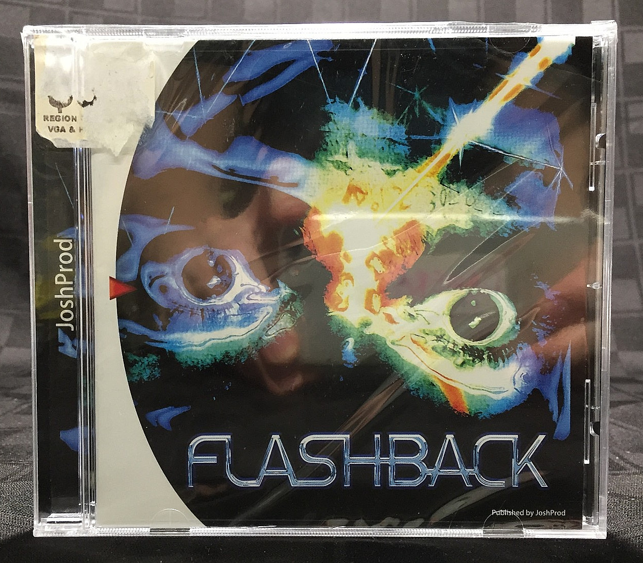 NEW sealed FLASHBACK Sega Dreamcast JOSHPROD Region Free DC Josh Prod SHIPS USA