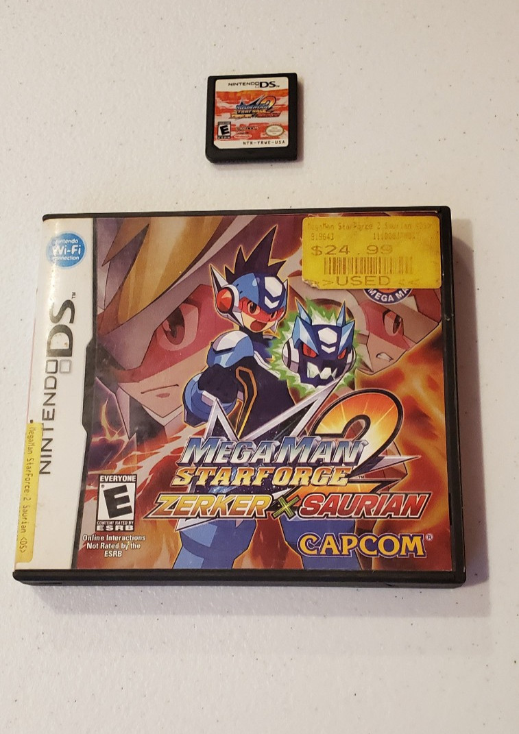 Mega Man Star Force 2: Zerker X Saurian (Nintendo DS, 2008) No Inserts