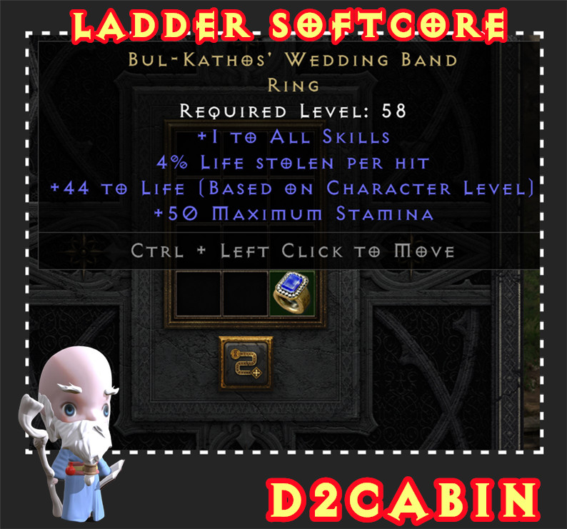 Diablo 2 D2R SC💥Ladder💥Bul-Kathos Wedding Band Ring💥PC/SWITCH/PS