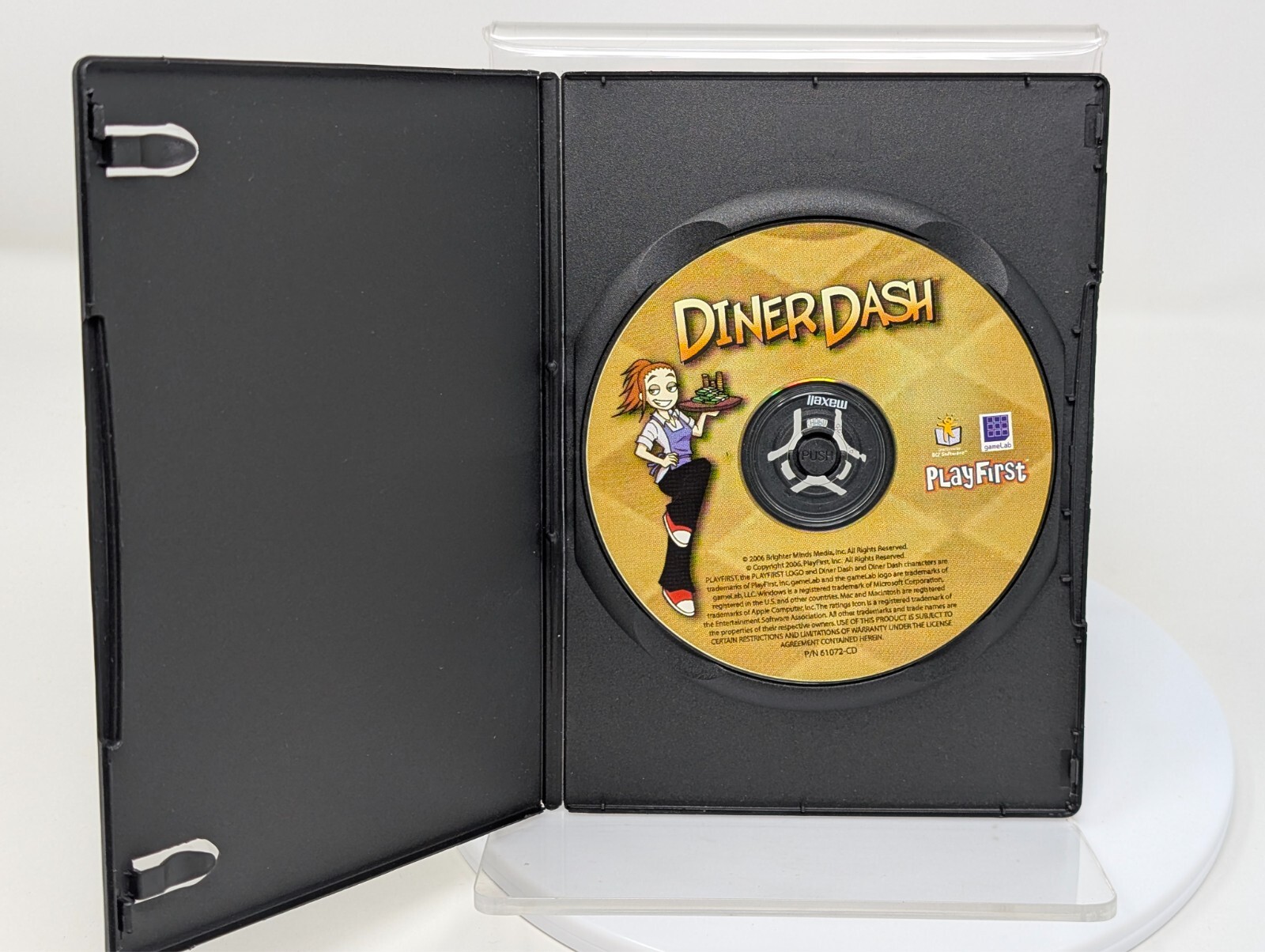 Diner Dash PC Game 2006 DISC ONLY – PlayFirst Gamelab Brighter Minds Media