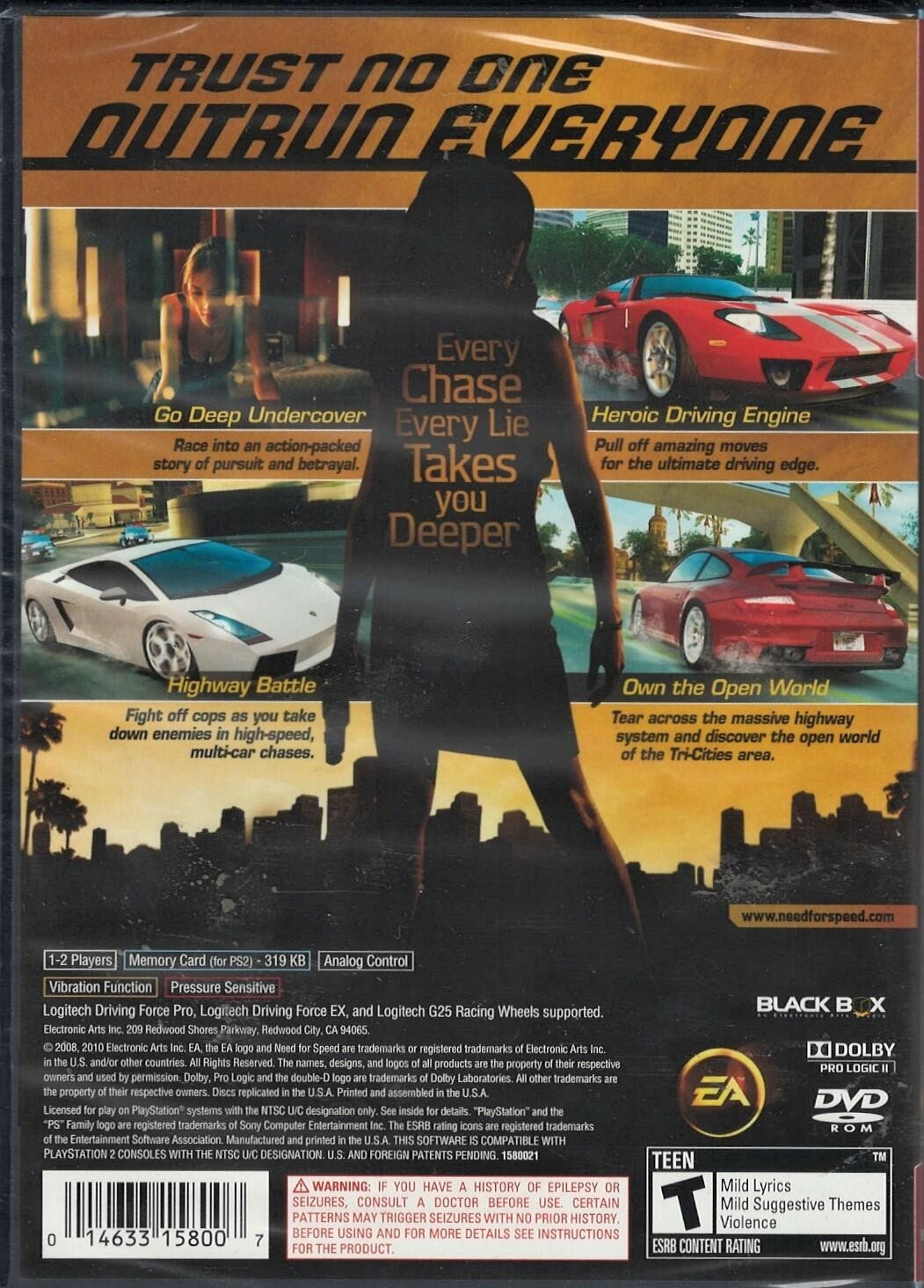 Need for Speed: Undercover (Greatest Hits) PS2 (Brand New Factory Sealed US Vers