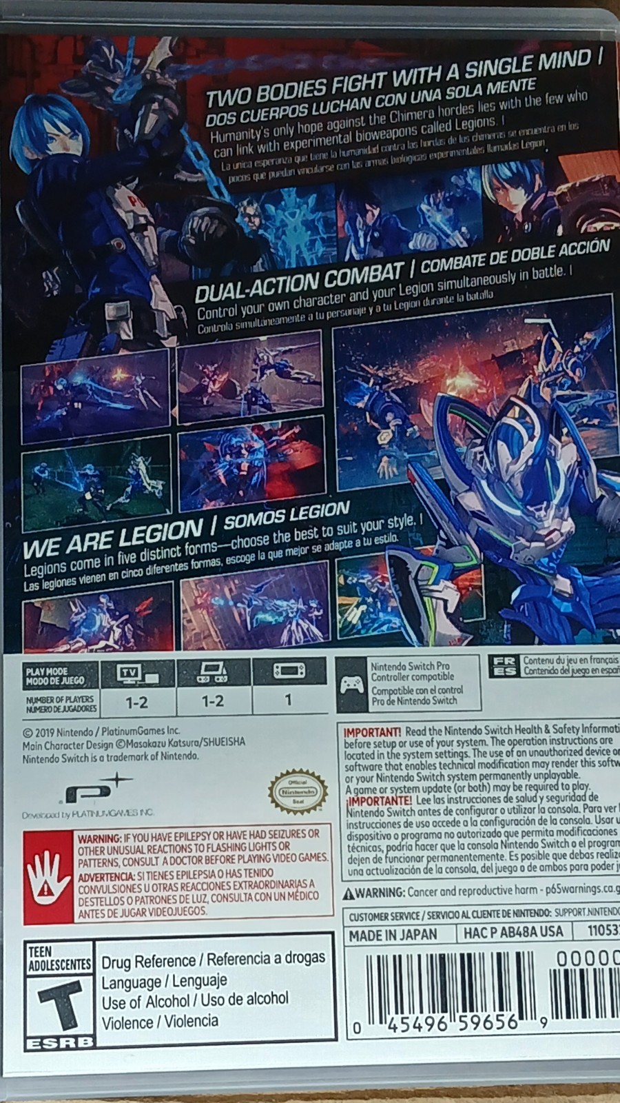 Nintendo Astral Chain Nintendo Switch Action & Adventure 2019 T NTSC-U/C Manual