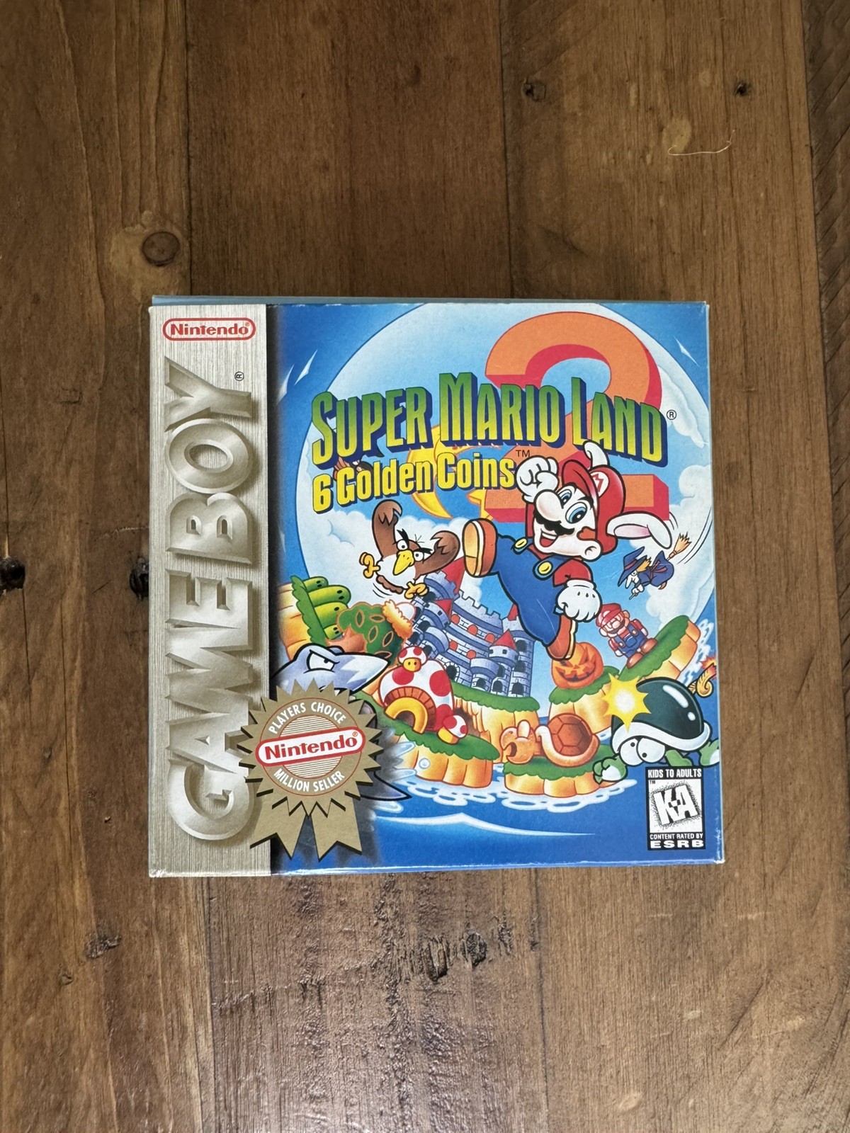 SUPER MARIO LAND 2 6 GOLDEN COINS BOX ONLY NO GAME. PLAYERS CHOICE