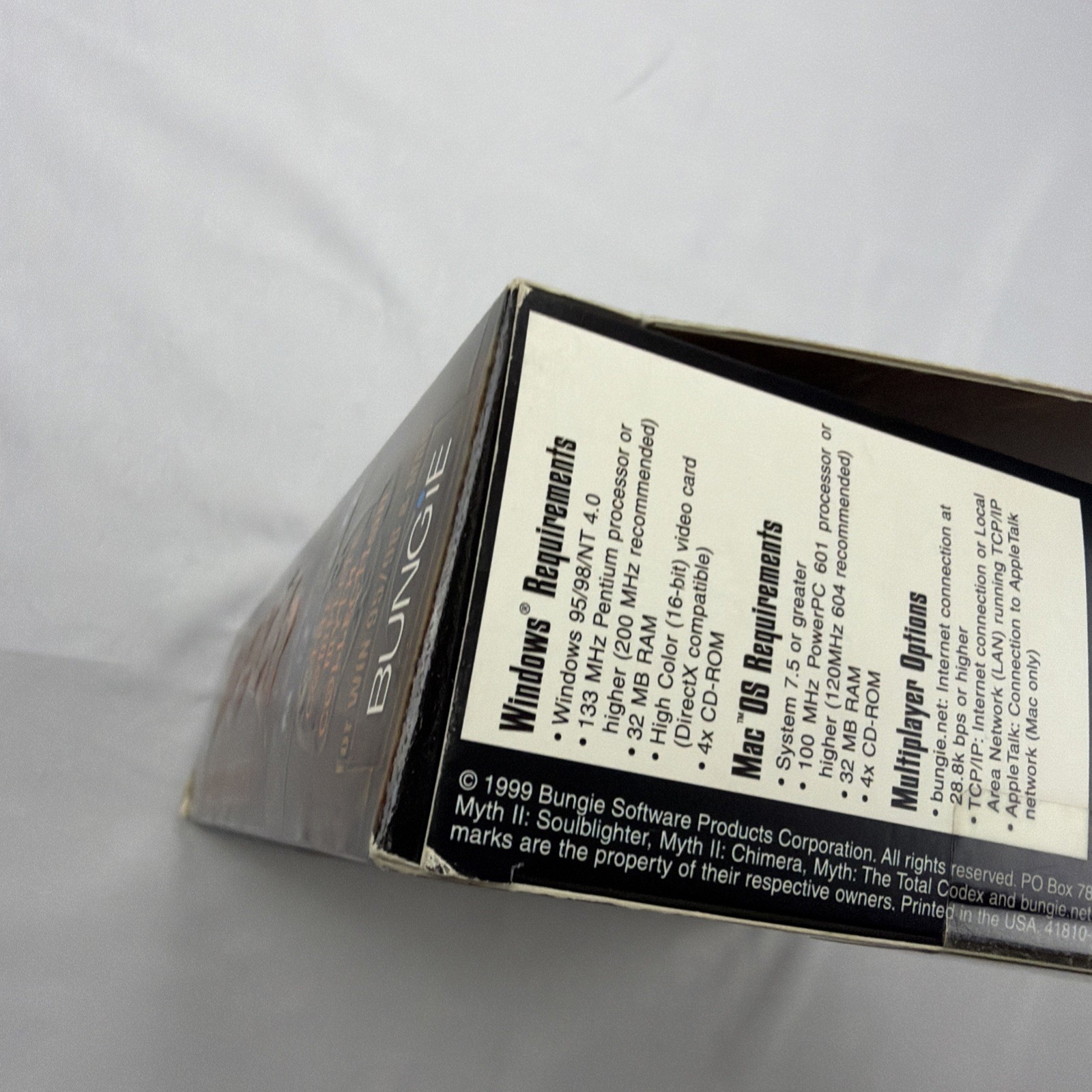Myth: The Total Codex Big Box + 3 CDs & Jewel Case CD-Rom 1999 Windows 98/99/NT