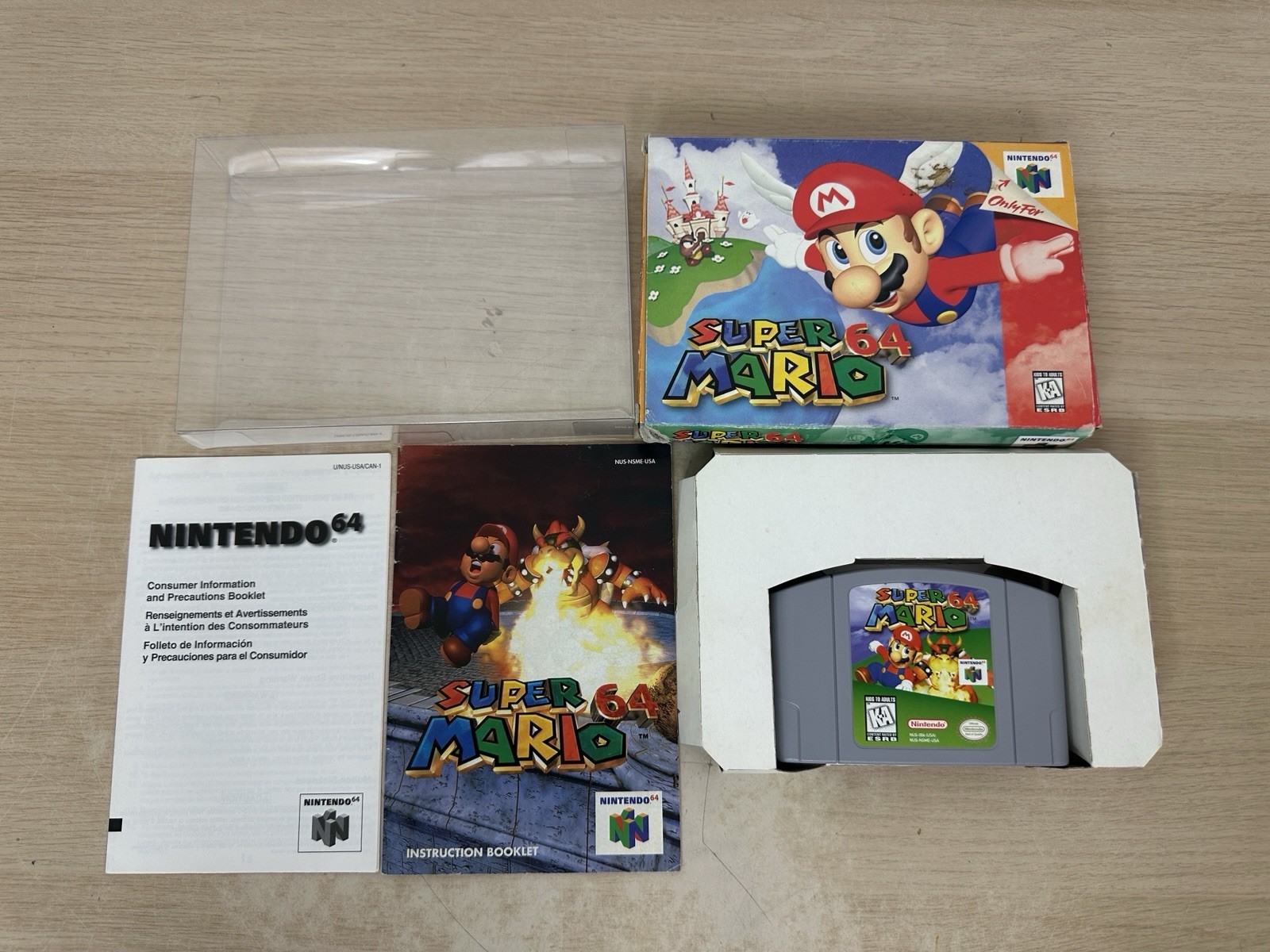 Super Mario 64 (Nintendo 64, N64) – CIB – Complete in Box – Authentic – Tested