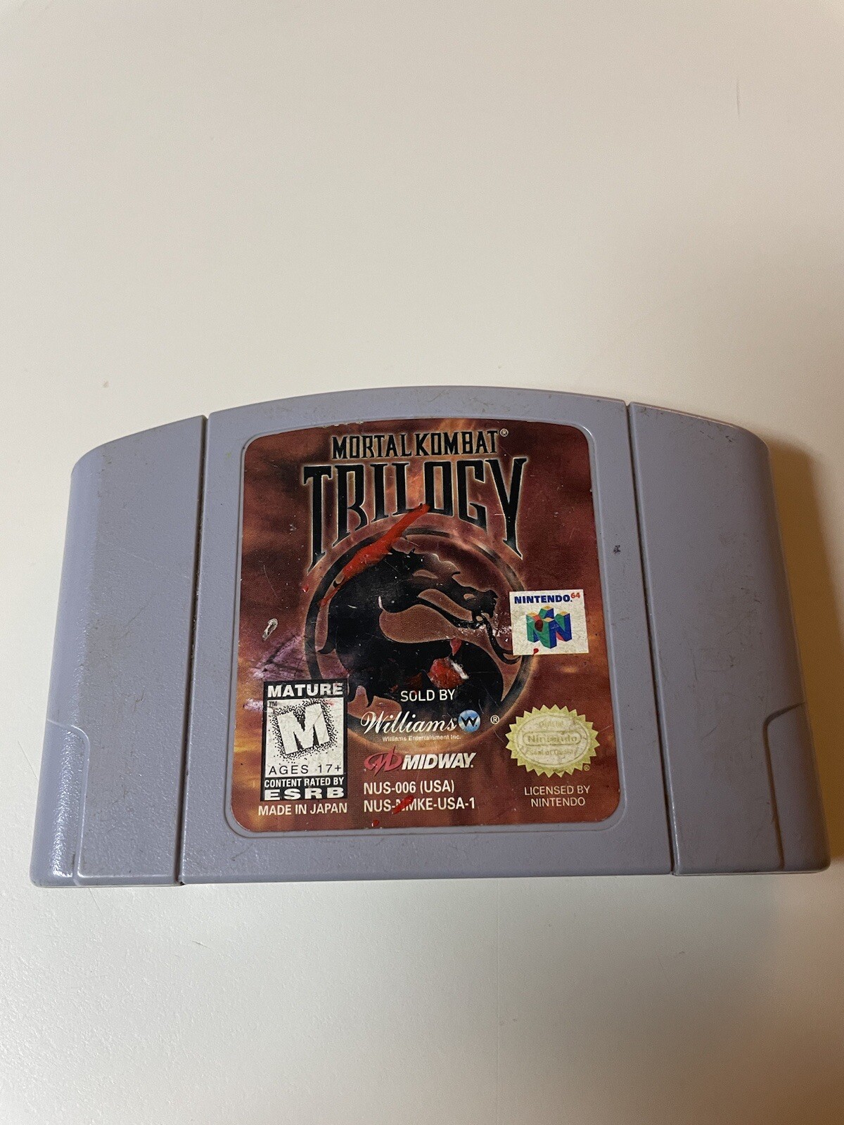 Mortal Kombat (Trilogy Edition) (Nintendo 64, 1996)