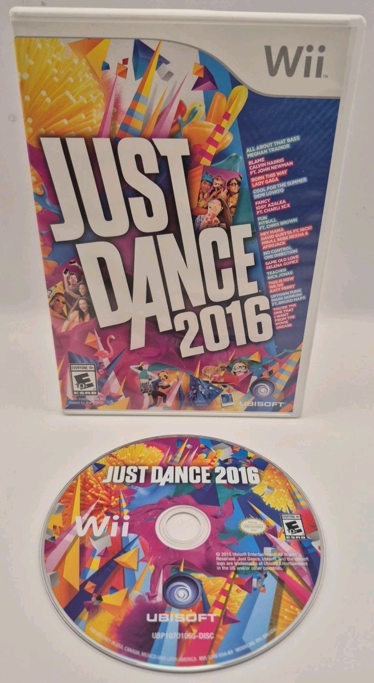 Just Dance 2016 Nintendo Wii Game NO Manual