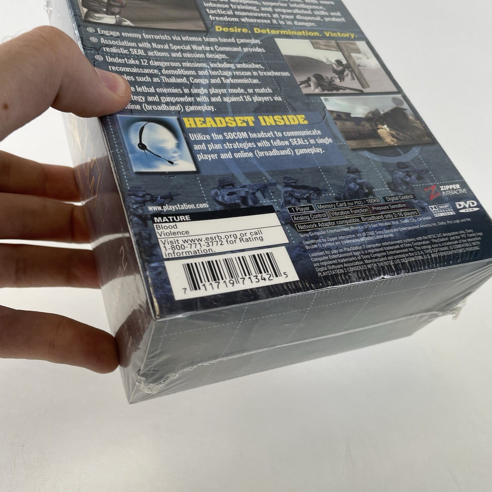 SOCOM: U.S. Navy Seals, Headset Bundle Box (PlayStation 2 PS2) BRAND NEW SEALED!