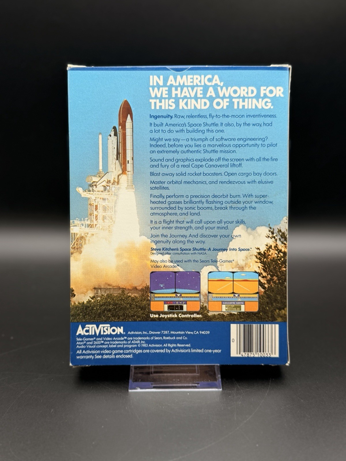 Space Shuttle: A Journey Into Space Atari 2600 – Activision W/Box & Manual