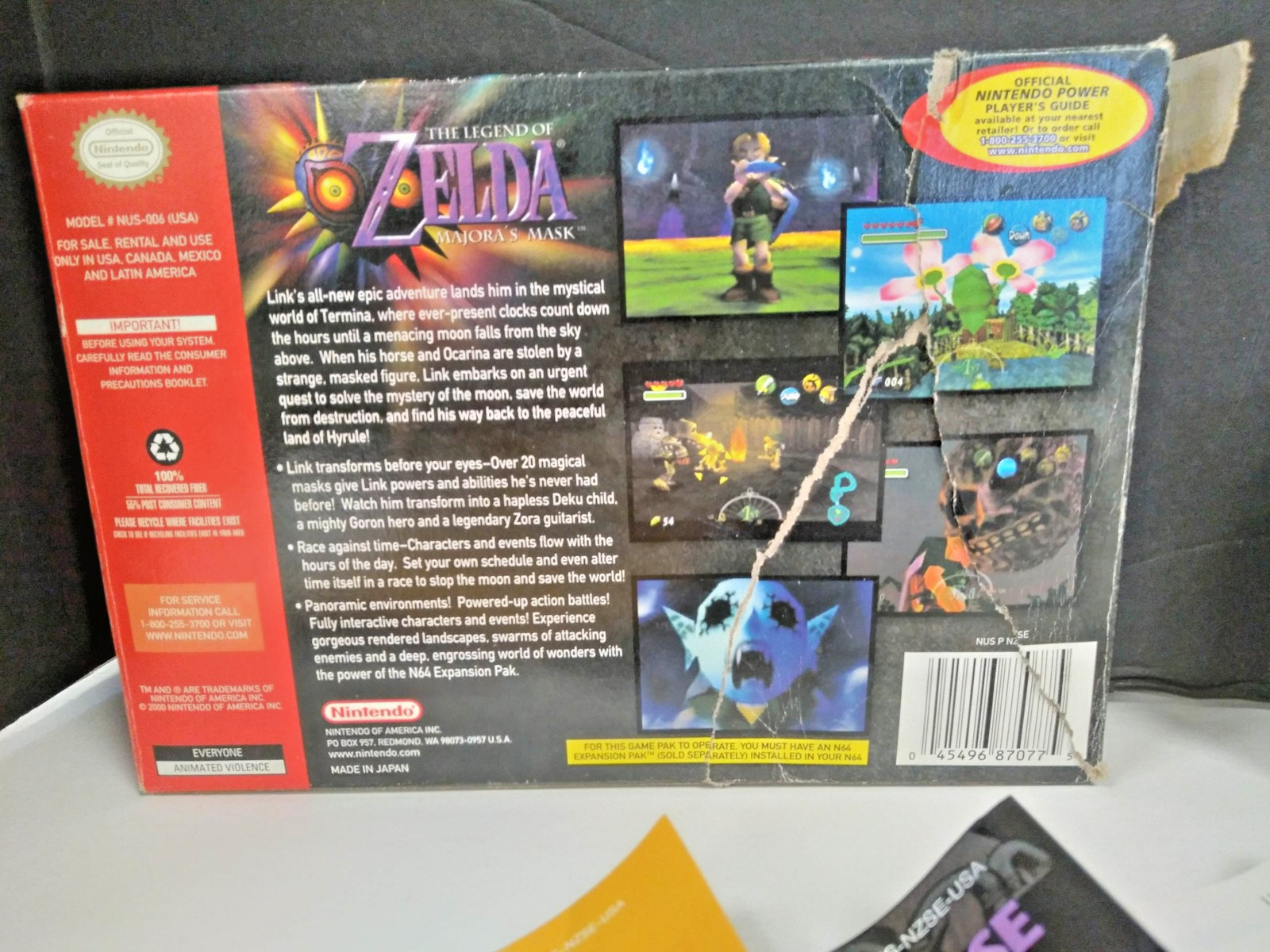THE LEGEND OF ZELDA: MAJORA’S MASK (N64) *CIB* [SIG. REQ. & INSURANCE]