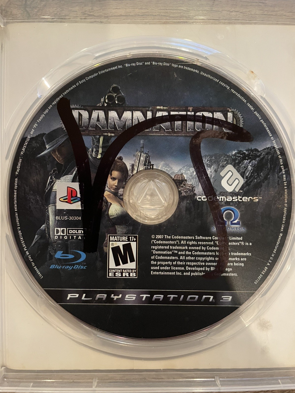 Damnation; CIB (Sony PlayStation 3, 2009)
