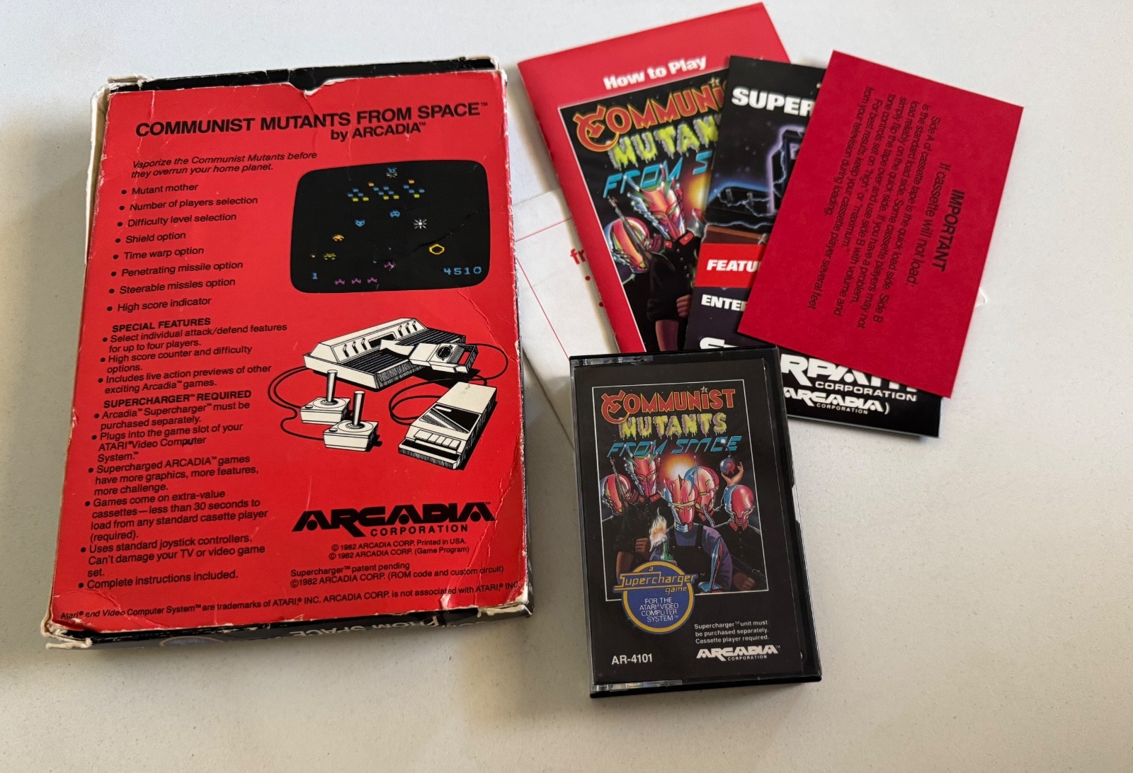 Atari 2600 Arcadia Starpath supercharger complete set 1-12 plus Stella Labyrinth