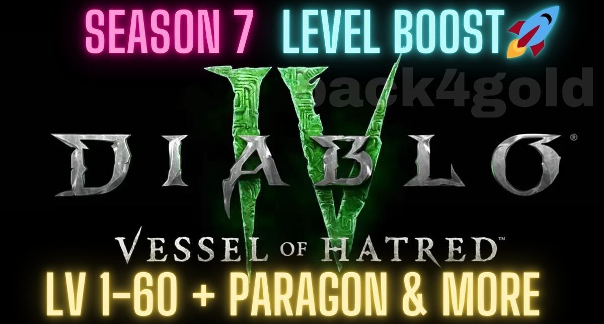 ✴️Diablo 4 ✴️SEASON 7 🚀Leveling BOOST+Pit Run+Boss carry🚀✨ S7 PC PS XBOX