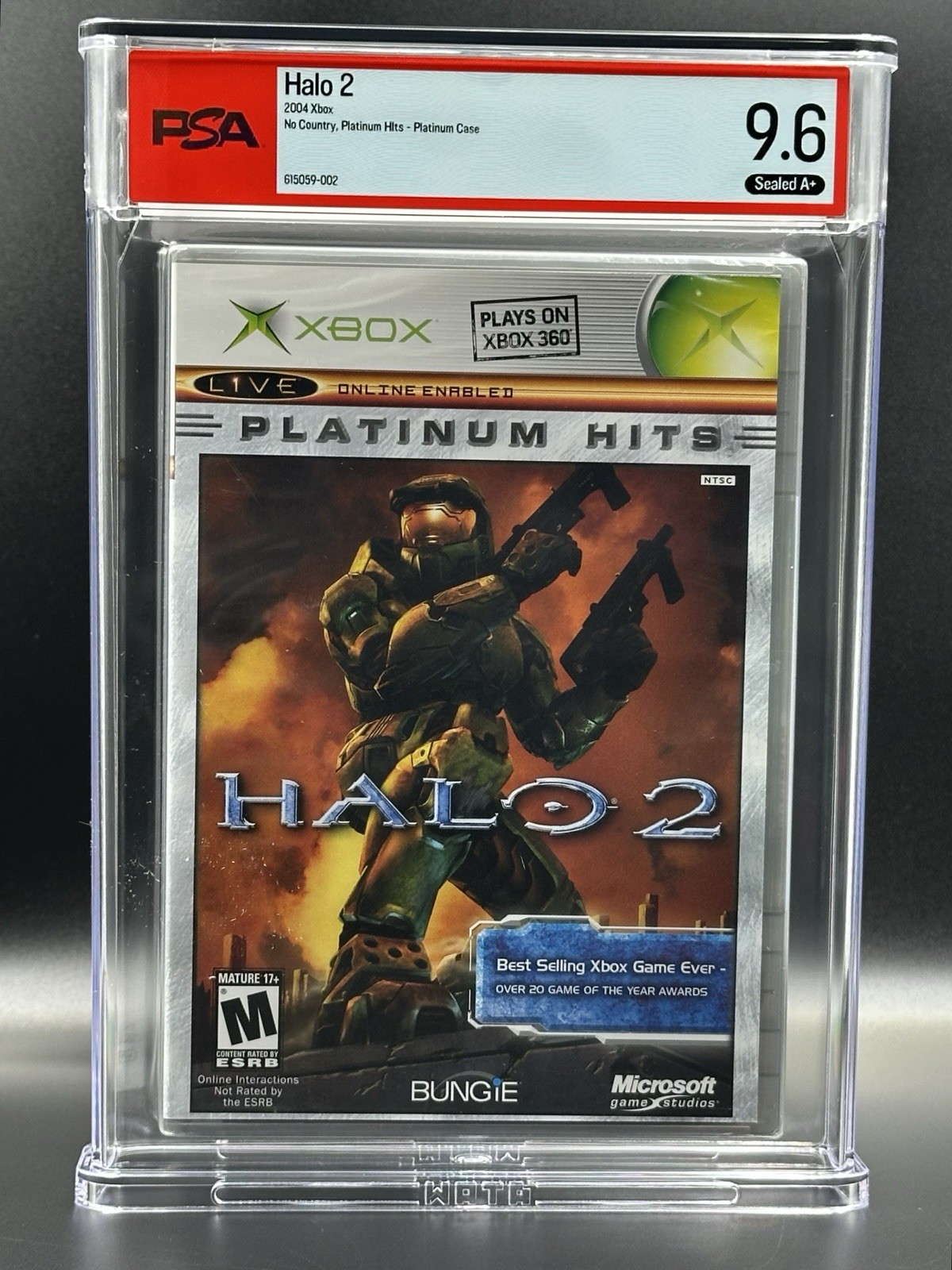 Halo 2 • PSA 9.6 A+ • Platinum Hits • Xbox