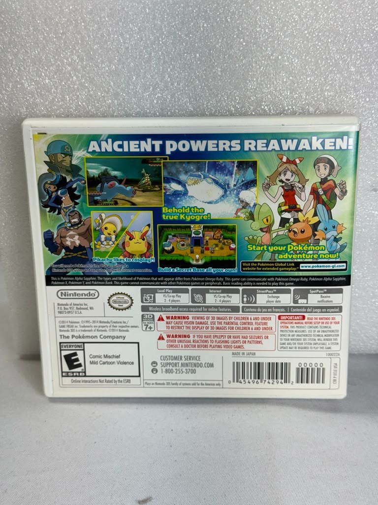 Pokemon: Alpha Sapphire (Nintendo 3DS, 2014)