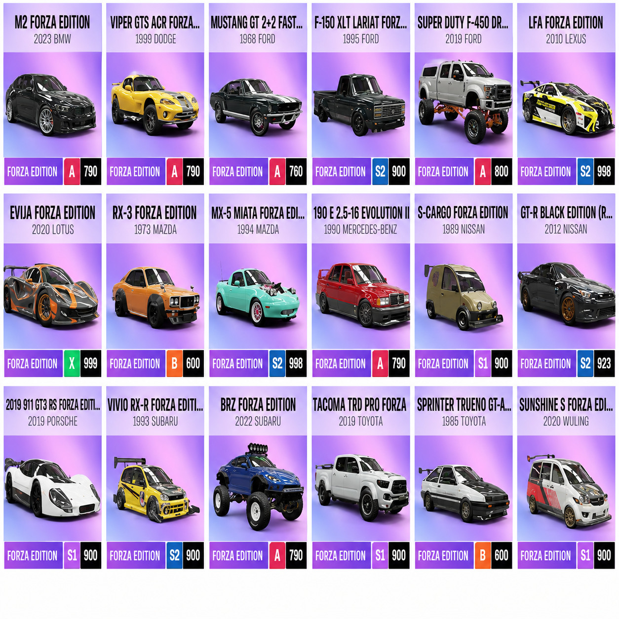 999 M CR 💰CREDITS💰 | ALL CARS | WHEELSPINS Forza Horizon 6 XBOX PC