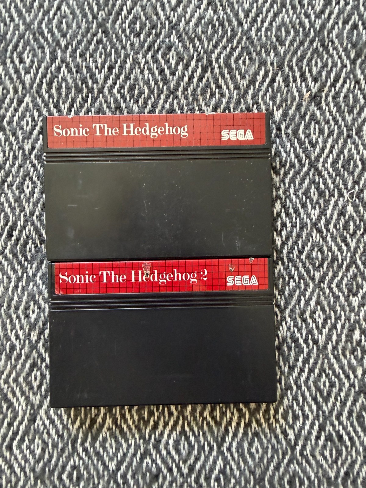 Master System SONIC THE HEDGEHOG x2 Carts 1 + 2 REGION FREE PAL *(Works in US)*