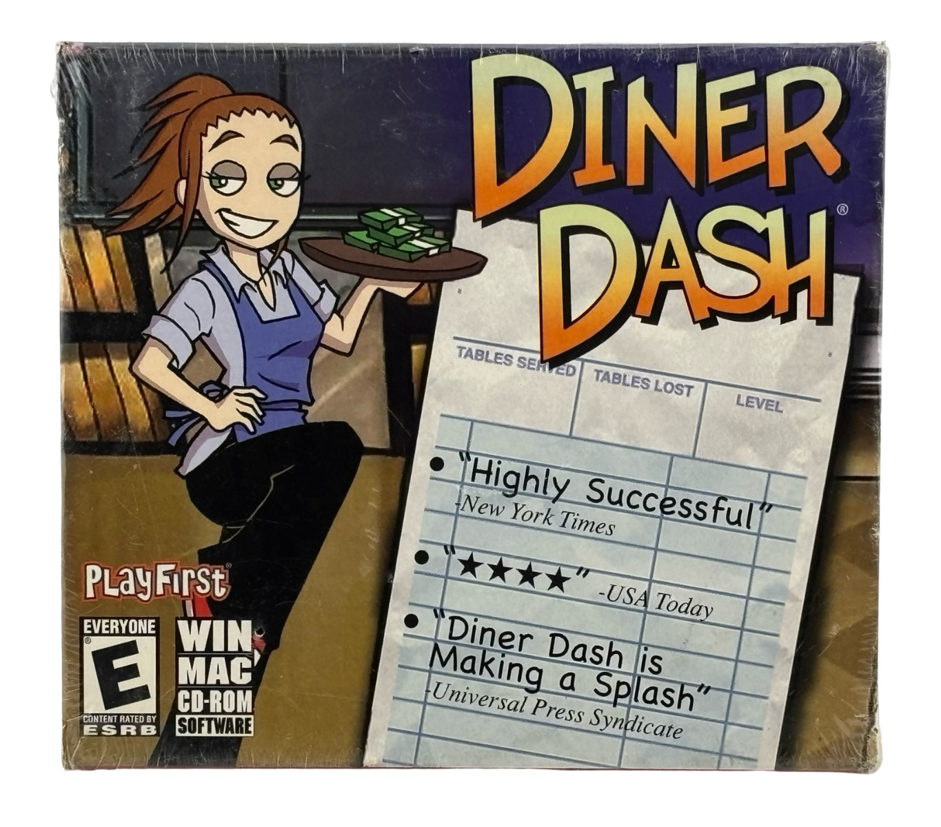 DINER DASH The Original Mac CD-ROM PlayFirst 2004 NEW SEALED