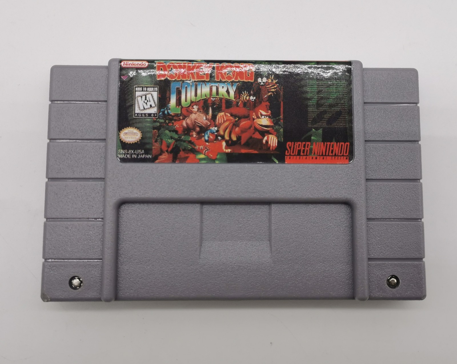Classic Card Donkey Kong Country Super Nintendo SNES Tested Working