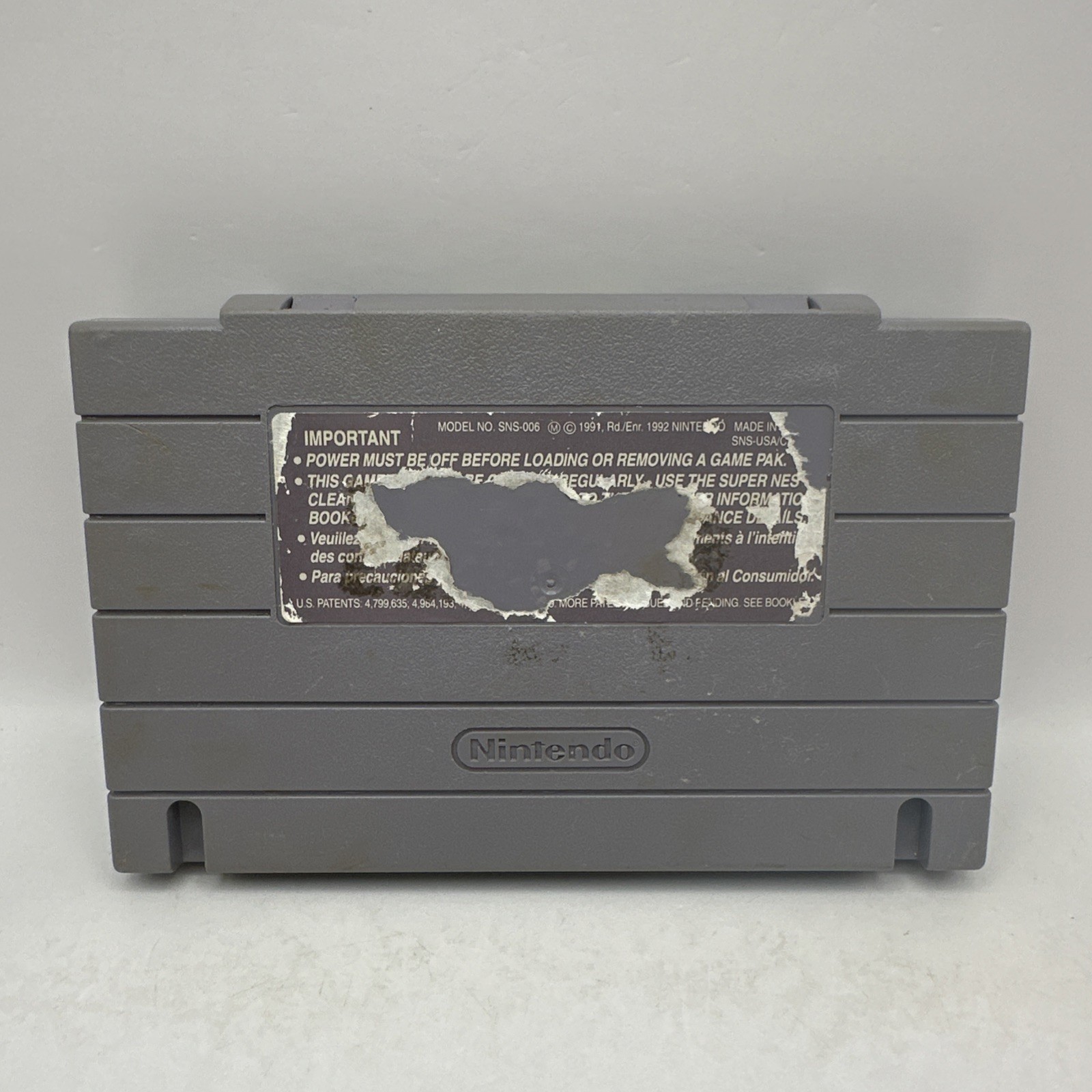 Pocky & Rocky Super Nintendo SNES 1992 Game Cartridge NATSUME