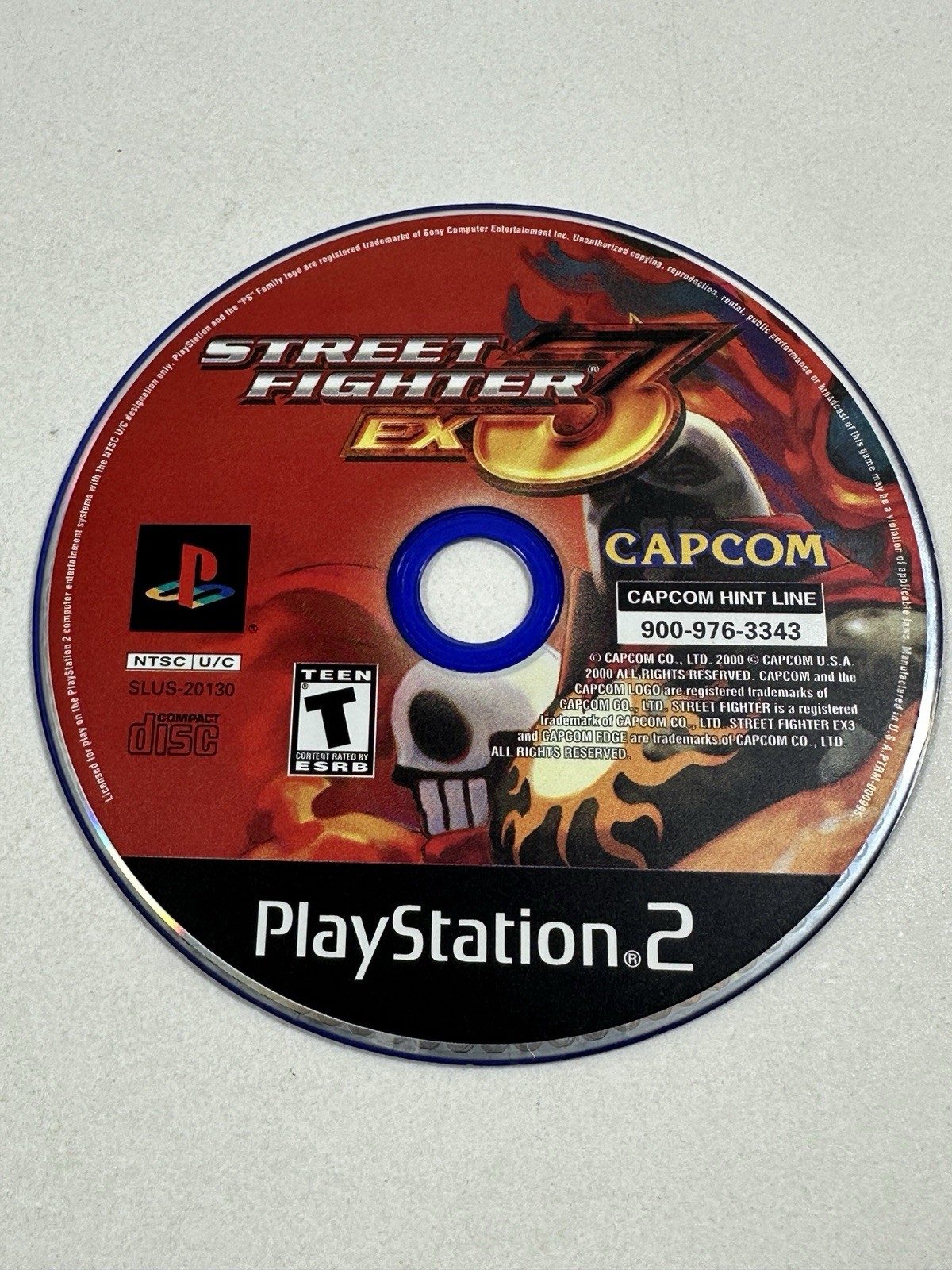 Street Fighter EX3 (PlayStation 2, 2000) PS2 Game Black Label Disc Only