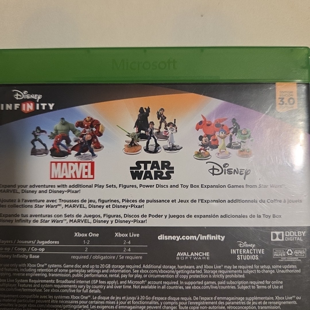 Disney Infinity 3.0 Edition Xbox One Video Game Star Wars Marvel Family Kids CIB