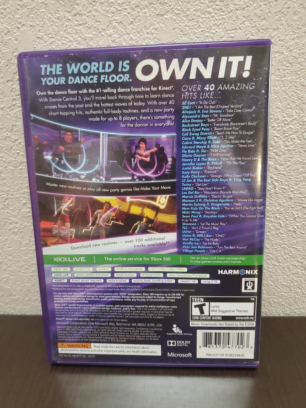 Dance Central 3 (Microsoft Xbox 360, 2012)(F1)