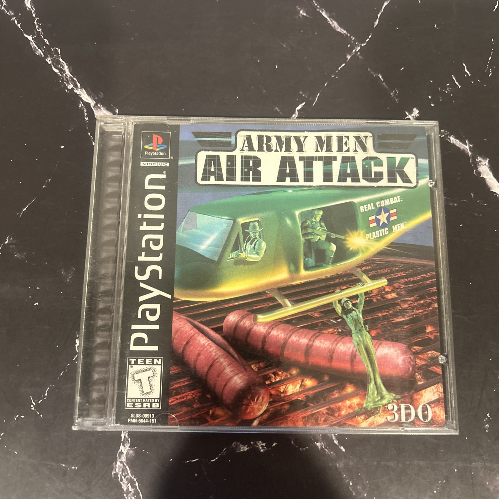 Army Men Air Attack Sony PlayStation 1 PS1 COMPLETE VIDEO GAME BLACK LABEL CIB