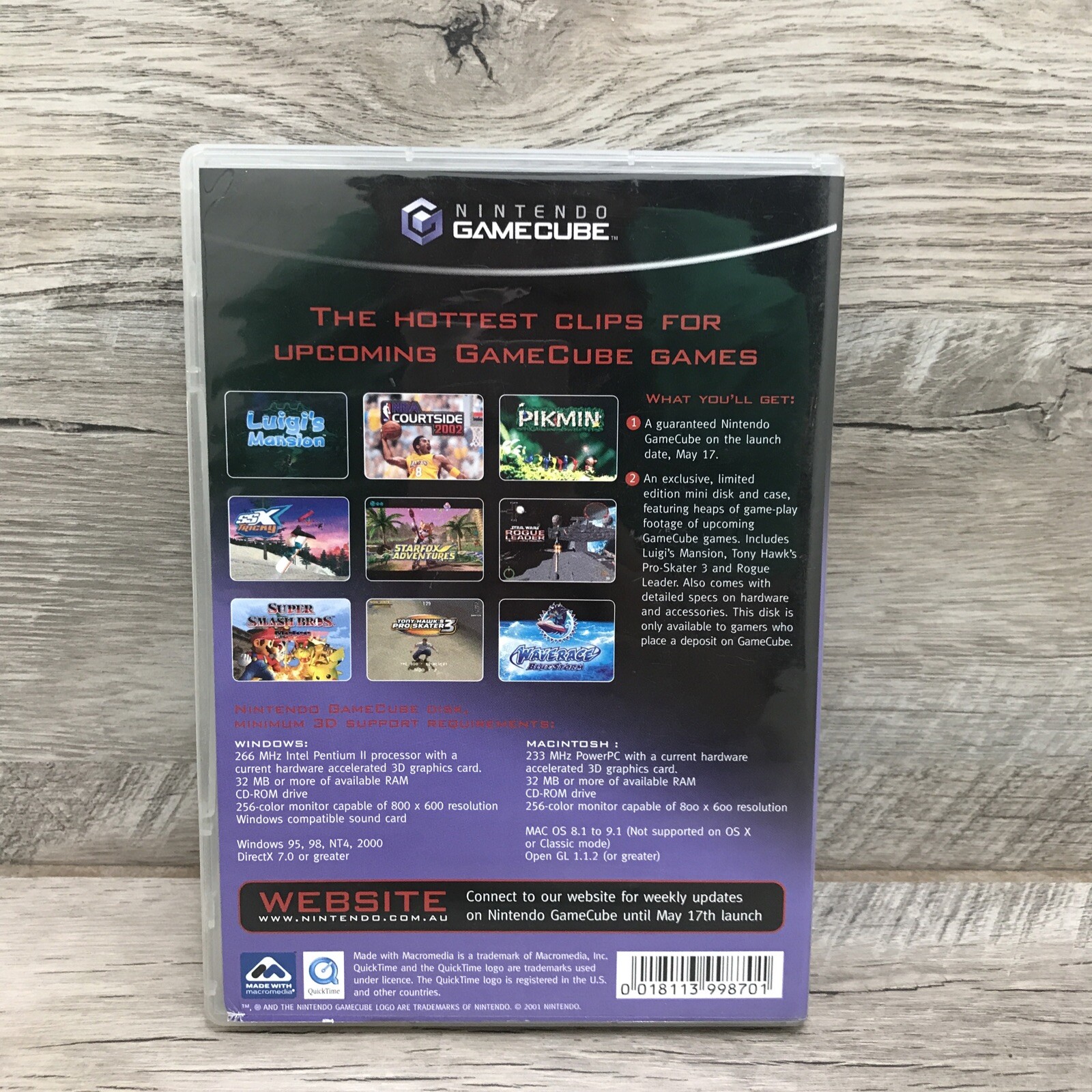 Nintendo GameCube Exclusive Australia Launch Mini CD RARE